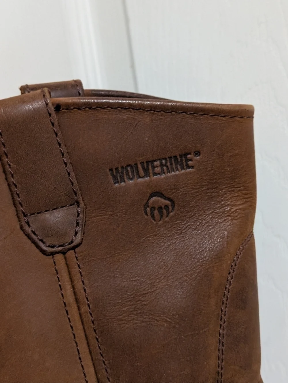 Wolverine Mens Boots Brown Wellington Leather Waterproof Size 12 EW Extra Wide